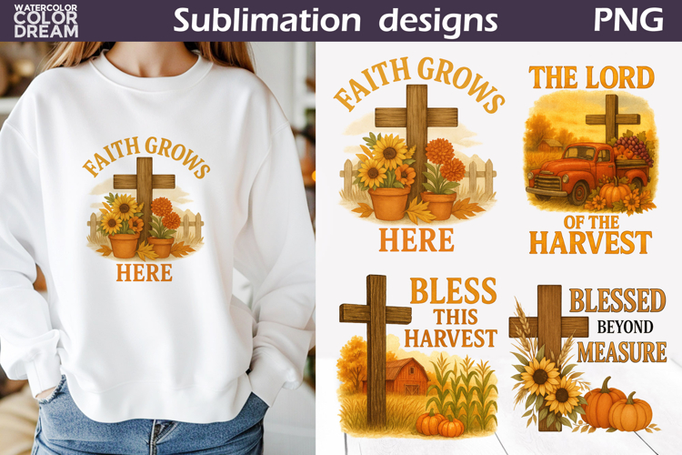 Fall Christian Harvest | Autumn Faith Thanksgiving Design