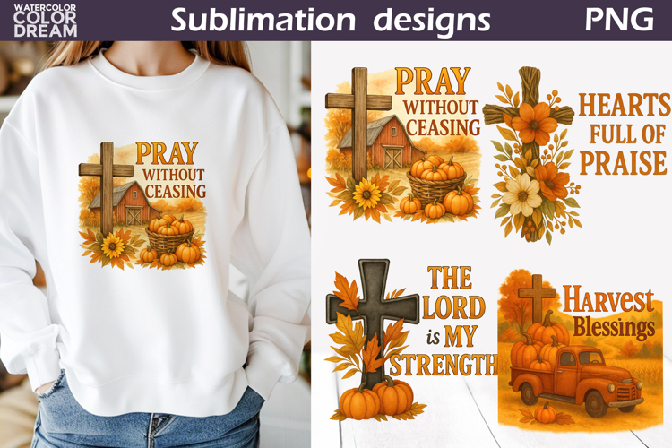 Fall Christian Harvest | Autumn Faith Thanksgiving Design