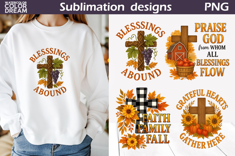 Fall Christian Harvest | Autumn Faith Thanksgiving Design