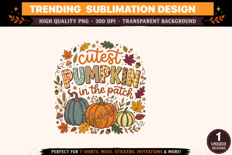 Cutest Pumpkin In The Patch PNG example image 1