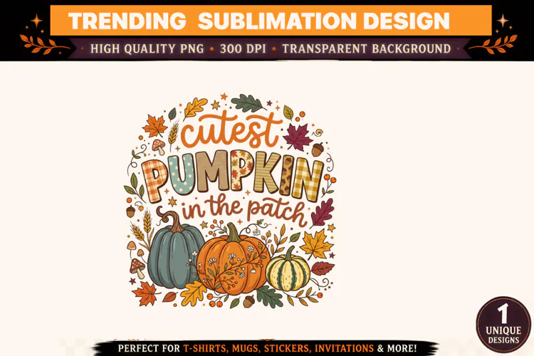 Cutest Pumpkin In The Patch PNG