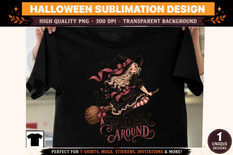 Halloween Clipart PNG Spooky Witch Ghost Design