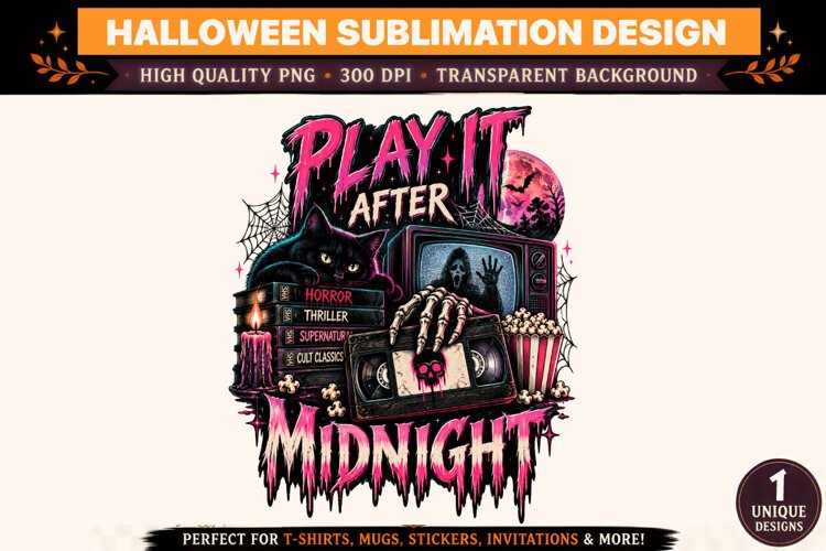 Halloween Clipart PNG Spooky Witch Ghost Design example image 1