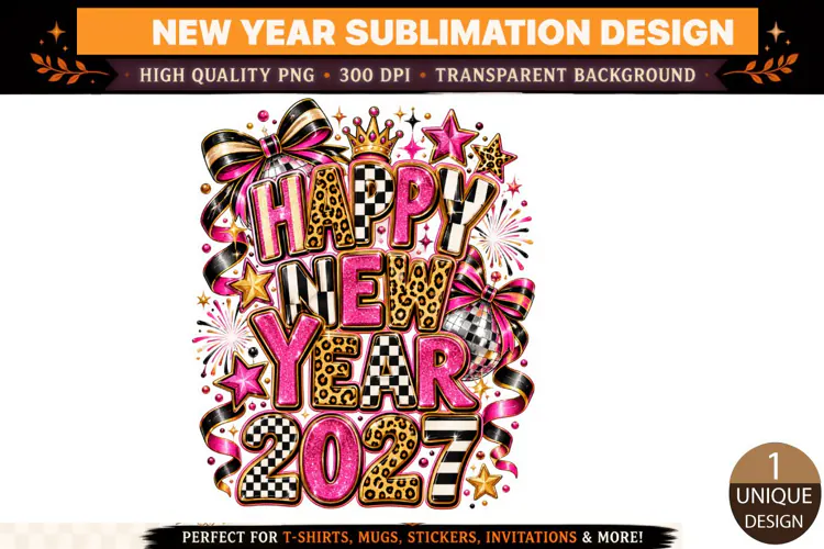 Happy New Year 2027 PNG