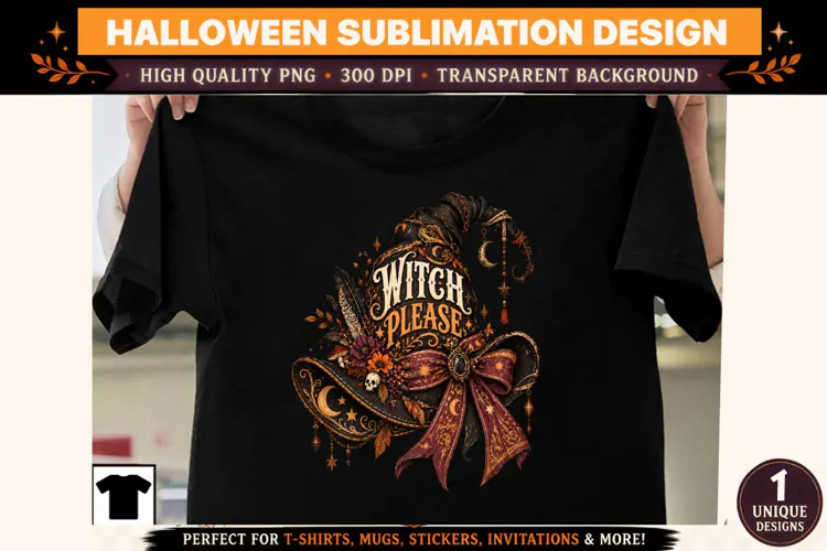 Halloween Clipart PNG Spooky Witch Ghost Design