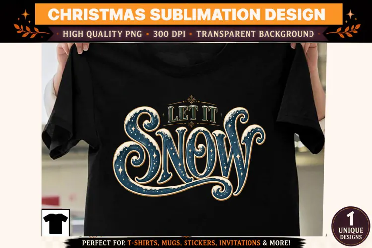 Let It Snow Christmas PNG