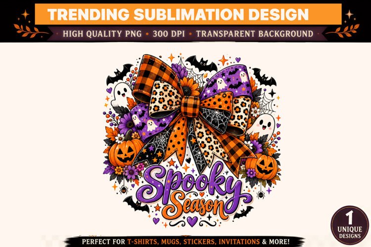Halloween Clipart PNG Spooky Witch Ghost Design example image 1