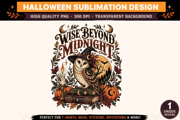 Halloween Clipart PNG Spooky Witch Ghost Design example image 1
