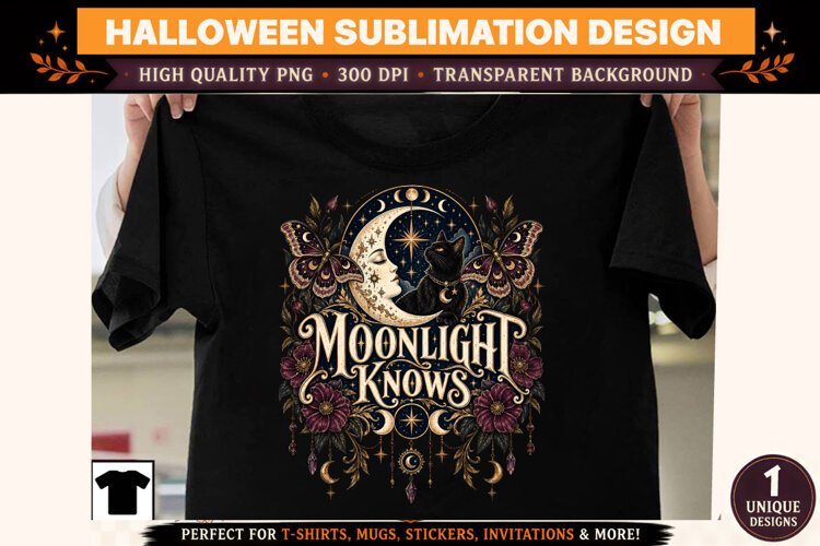 Halloween Clipart PNG Spooky Witch Ghost Design example image 1