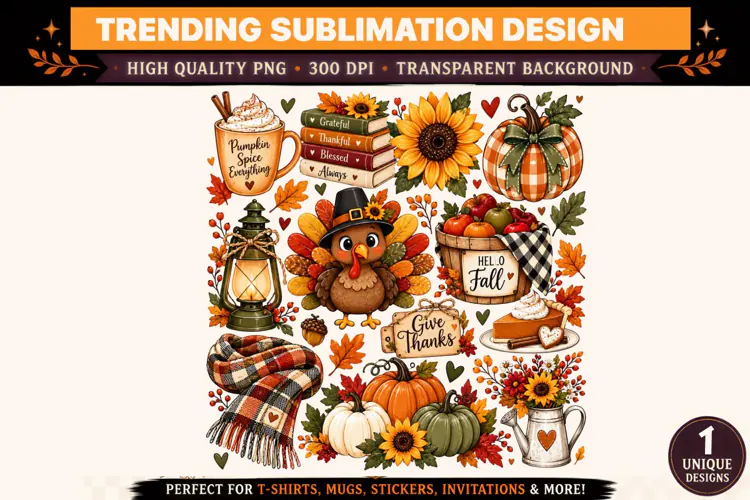 Thanksgiving Autumn Sublimation