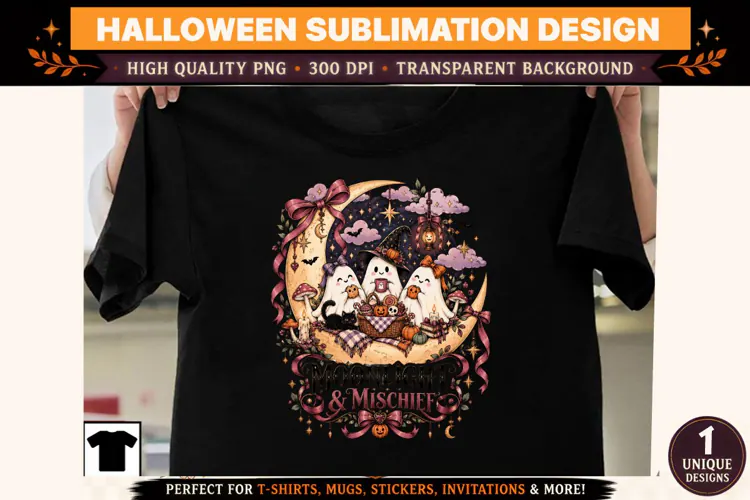 Halloween Clipart PNG Spooky Witch Ghost Design
