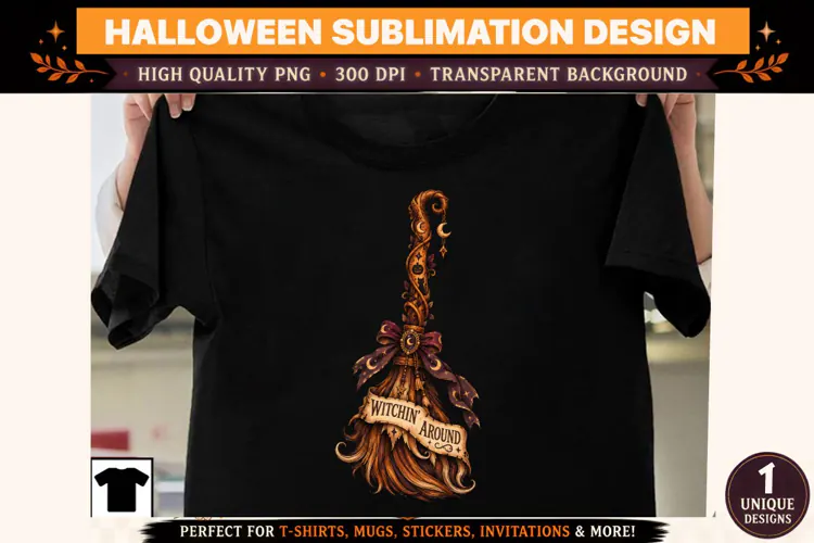 Halloween Clipart PNG Spooky Witch Ghost Design