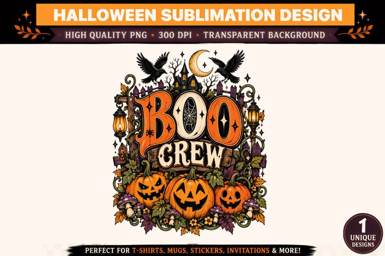 Halloween Clipart PNG Spooky Witch Ghost Design example image 1
