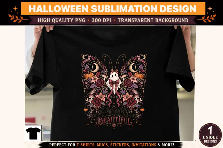 Halloween Clipart PNG Spooky Witch Ghost Design