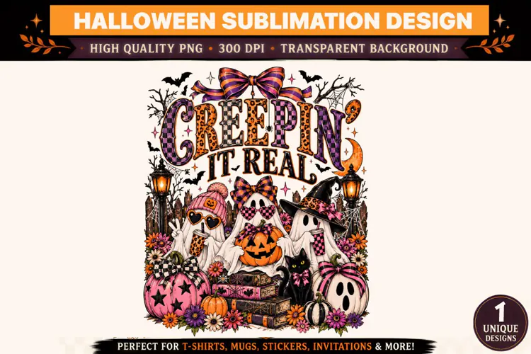 Creepin’ It Real Halloween PNG