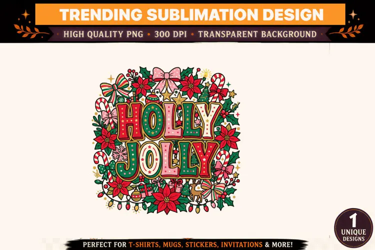 Holly Jolly Christmas PNG,