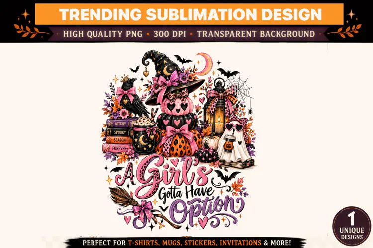 A Girls Gotta Have Options Halloween PNG