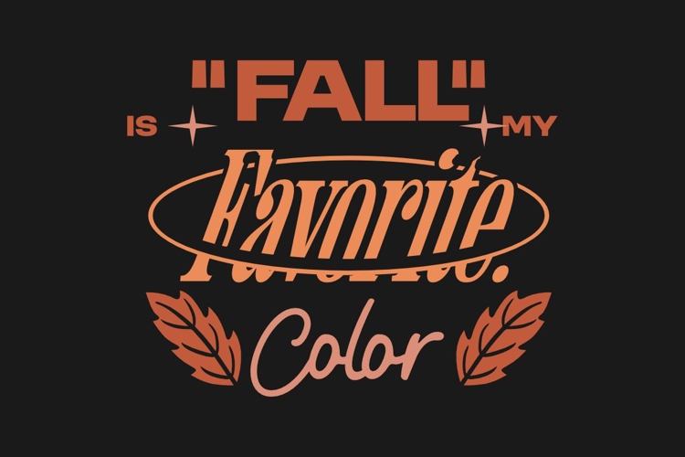 Fall Is My Favorite Color Autumn T-shirt Design