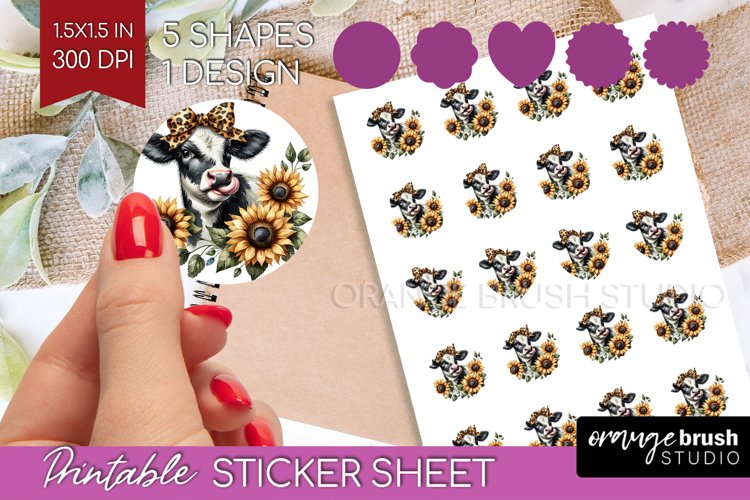 Cow Print Clipart Image 3