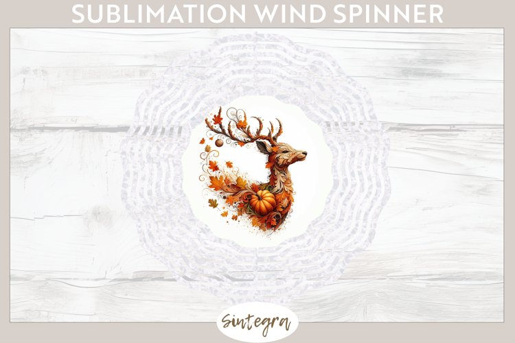 Fall Deer Animal v4 Wind Spinner Sublimation