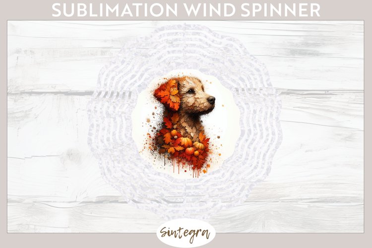Fall Dog Animal v5 Wind Spinner Sublimation