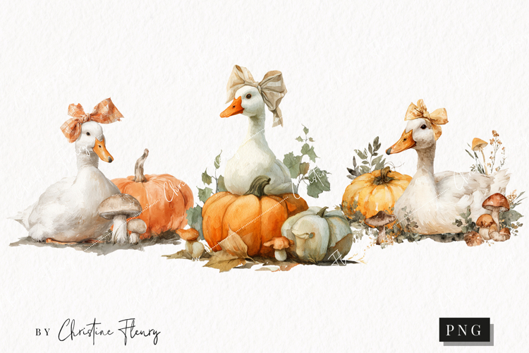 Fall Duck Clipart | Fall PNG
