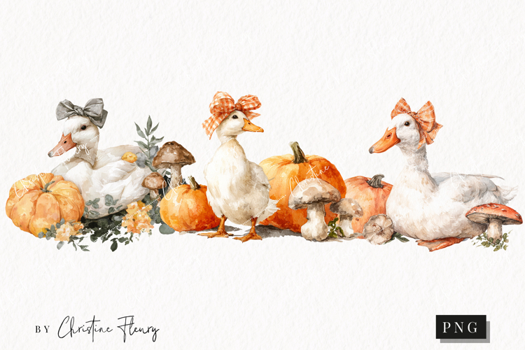 Fall Duck Clipart | Fall PNG