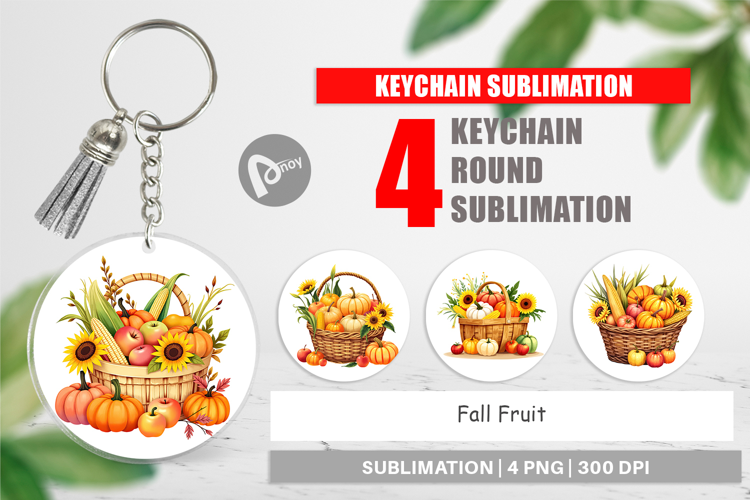 Keychain Fall Fruit