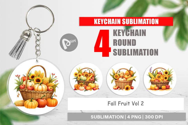 Keychain Fall Fruit