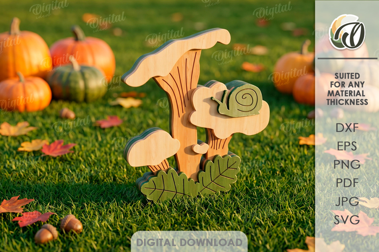Fall Garden Sign Laser Cut. Garden Decor. Mushrooms SVG