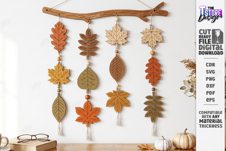 Fall Garland Laser Cut | Autumn Garland | Thanksgiving Day