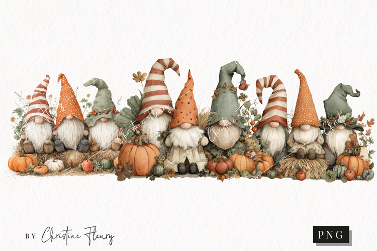 Fall Gnomes Clipart | Fall Png