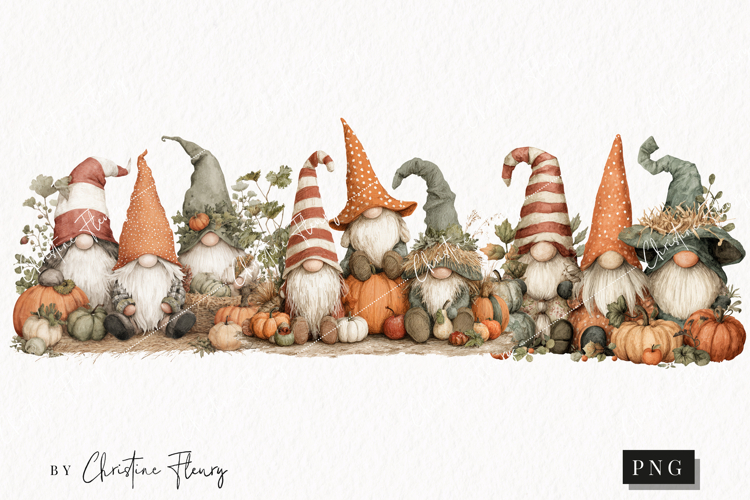 Fall Gnomes Clipart | Fall Png