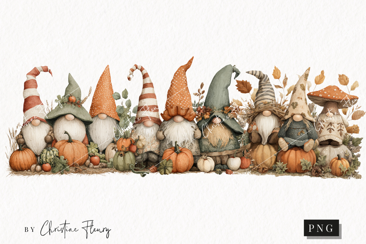Fall Gnomes Clipart | Fall Png