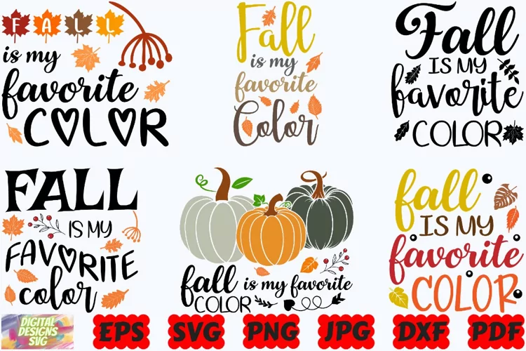 Fall Is My Favorite Color SVG | Fall SVG | Autumn SVG | PNG