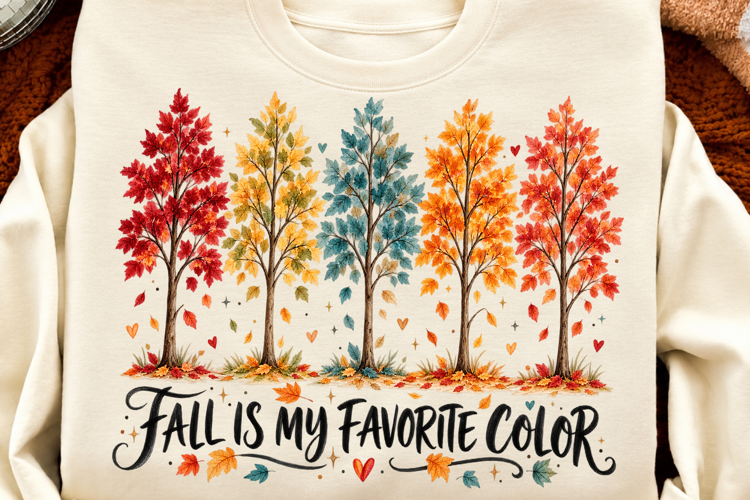 Fall is My Favorite Color PNG Tshirt