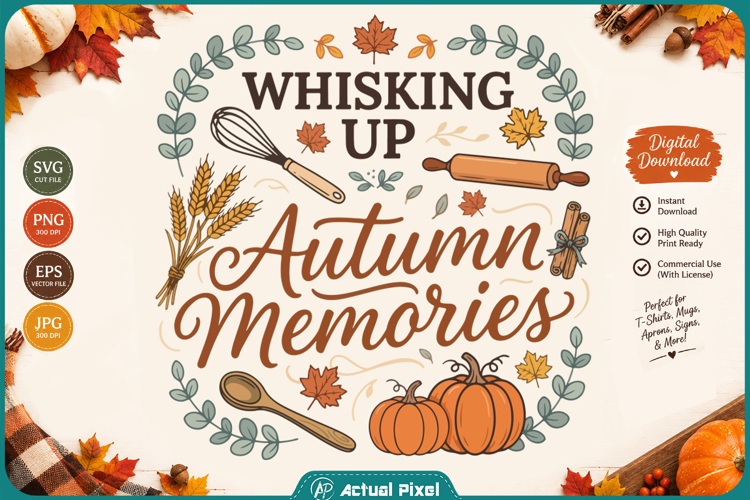 Fall Kitchen Quotes SVG PNG