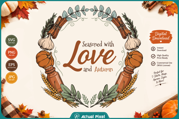 Fall Kitchen Quotes SVG PNG