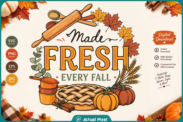 Fall Kitchen Quotes SVG PNG