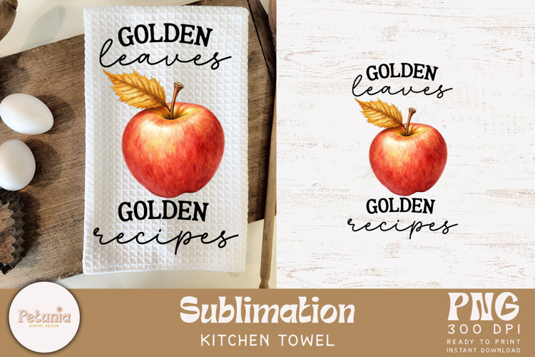 Fall Kitchen Towel | Farmhouse Kitchen Towel Sublimation PNG