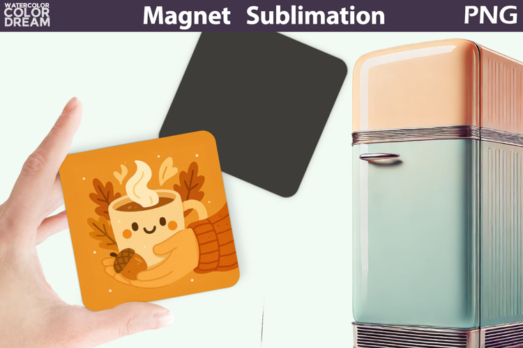 Cozy Coffee Clipart | Autumn Magnet Sublimation