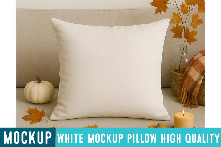 White Pillow Mockup,Mockup,Fall Pillow Mockup,Fall Mockup
