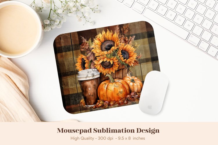 Fall Mouse Pad Sublimation | Sunflower Mousepad Sublimation
