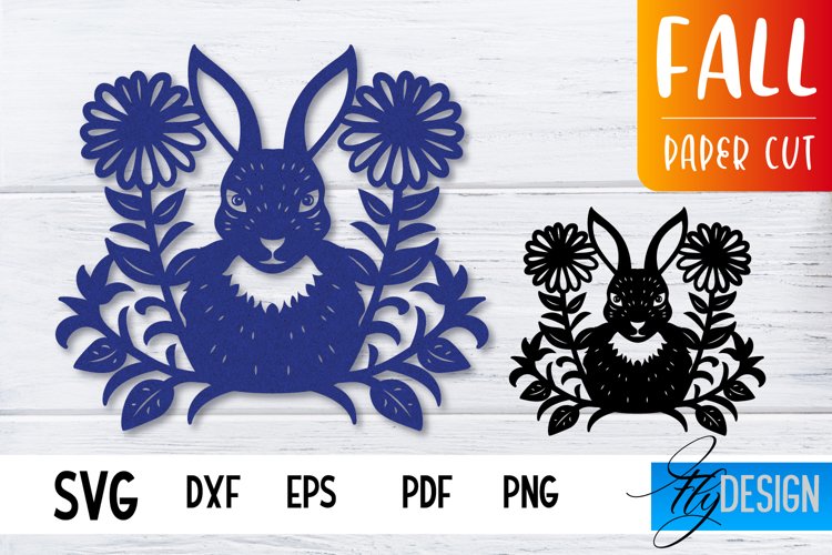 Fall Paper Cut SVG Design|Autumn Paper Cut Design|Forest SVG