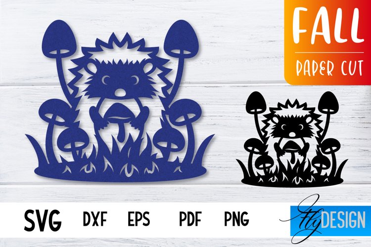 Fall Paper Cut SVG Design|Autumn Paper Cut Design|Forest SVG