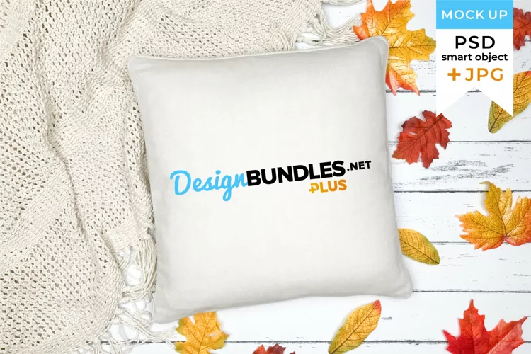 Fall Pillow Mockup | Pillowcase mockup Autumn