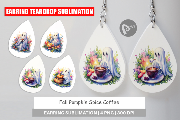 Fall Pumpkin Spice Coffee Earring