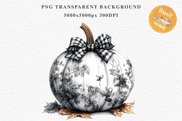 Fall Pumpkin With Ribbon Thanksgiving Clipart PNG Halloween
