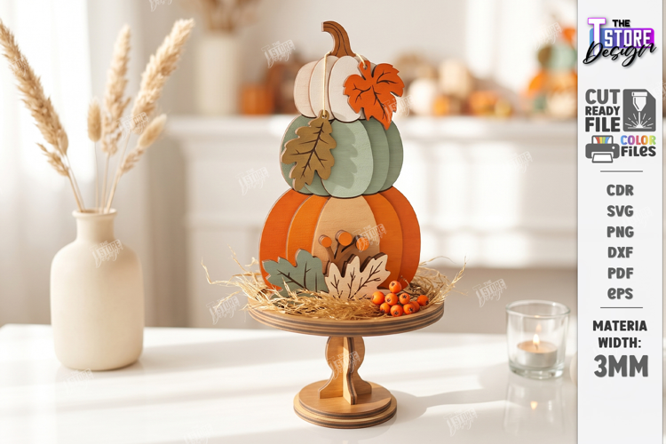 Fall Pumpkin Wooden Décor Laser Cut | Autumn Decor | Fall