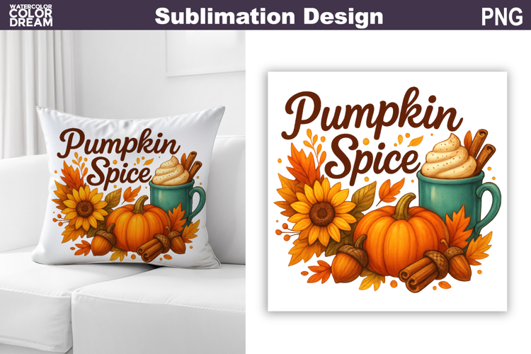 Fall Sublimation Design | Thanksgiving Pillow